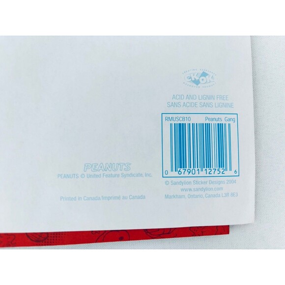 Vintage Peanuts Scrapbooking Paper Lot - Sandylion‎ Sandy Lion 2004 Snoopy - Picture 5 of 9